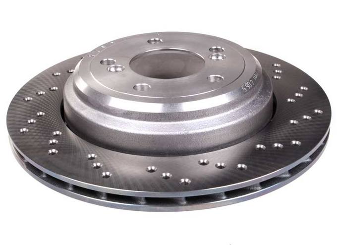 BMW Brake Disc - Rotor Rear Passenger Side (328mm) (Cross-Drilled)